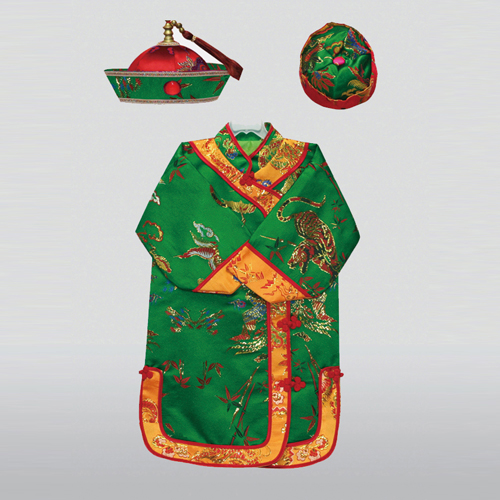 중국동녀셋트(초록, 강시모자/빵덕모자)