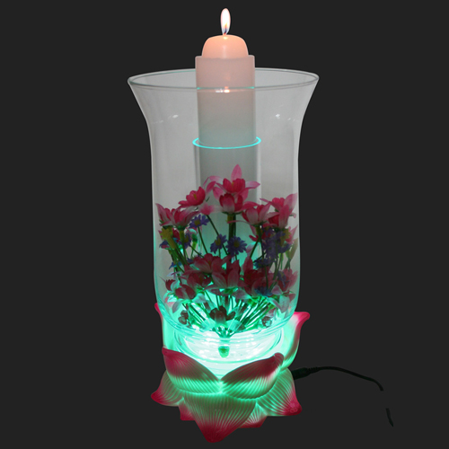 수중초 (LED전기, 오색빛, 분홍꽃) 