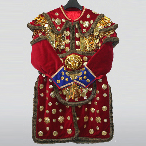 이순신 장군복(반비늘, 철/비닐) - 빨강, 모자포함