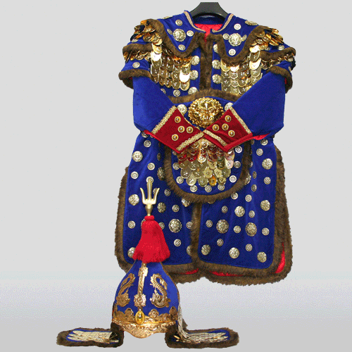 이순신 장군복(전체비늘, 철/비닐) - 파랑[모자포함]